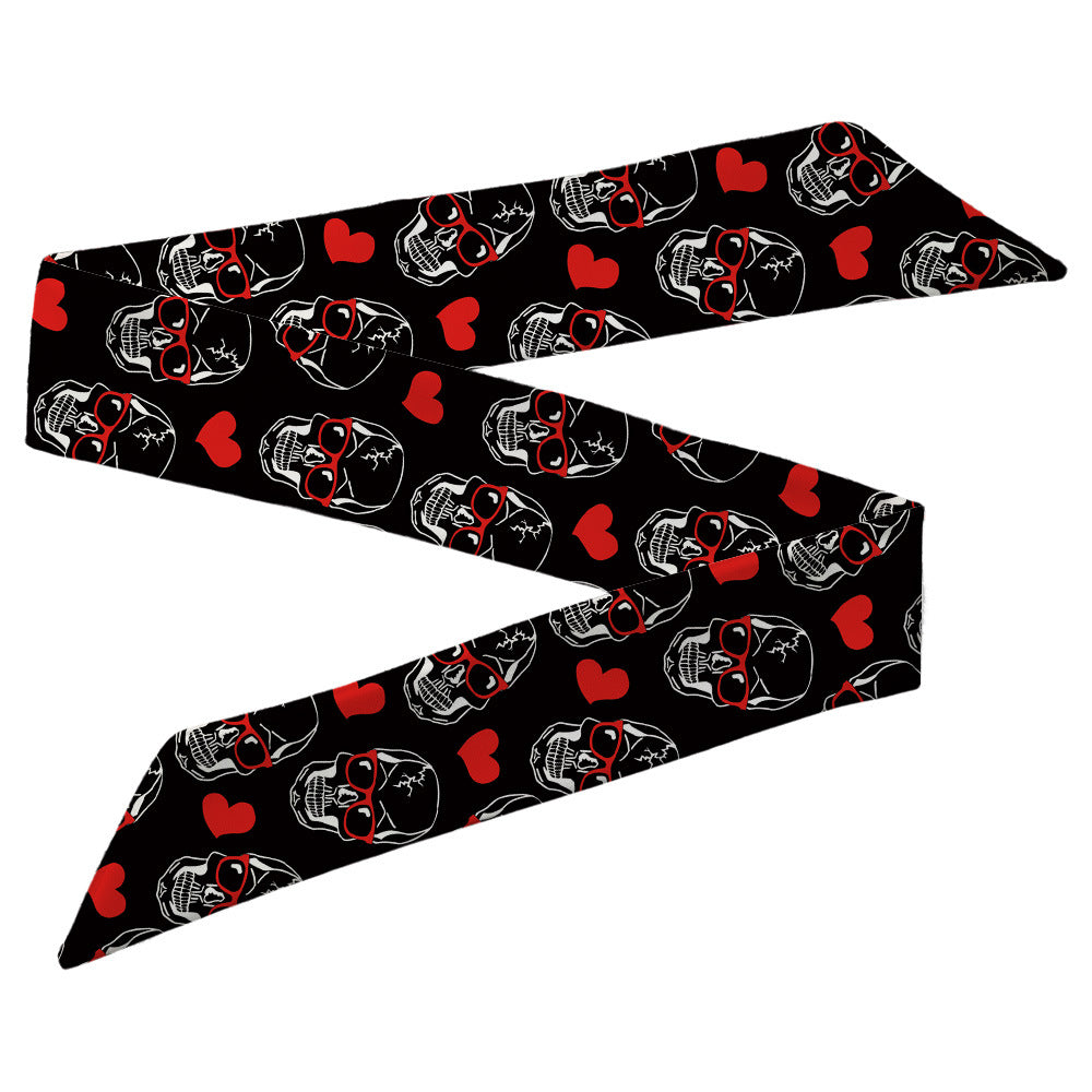 Wholesale Fresh Flower Skull Polyester Hair Bands